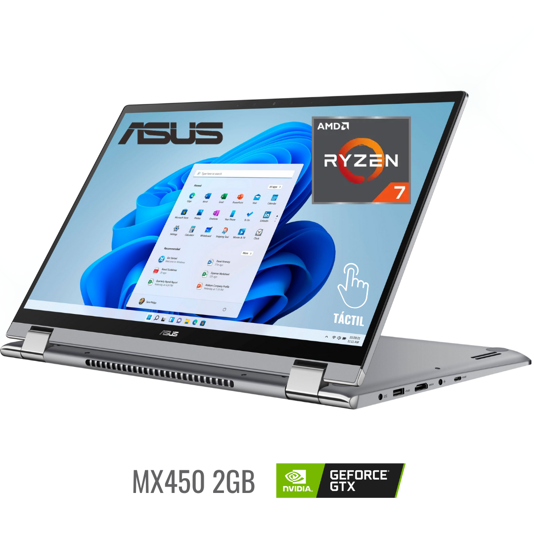 ASUS ZenBook 2 in 1/ 15.6” FHD Touchscreen Laptop / Ryzen 7 5700U / 8GB